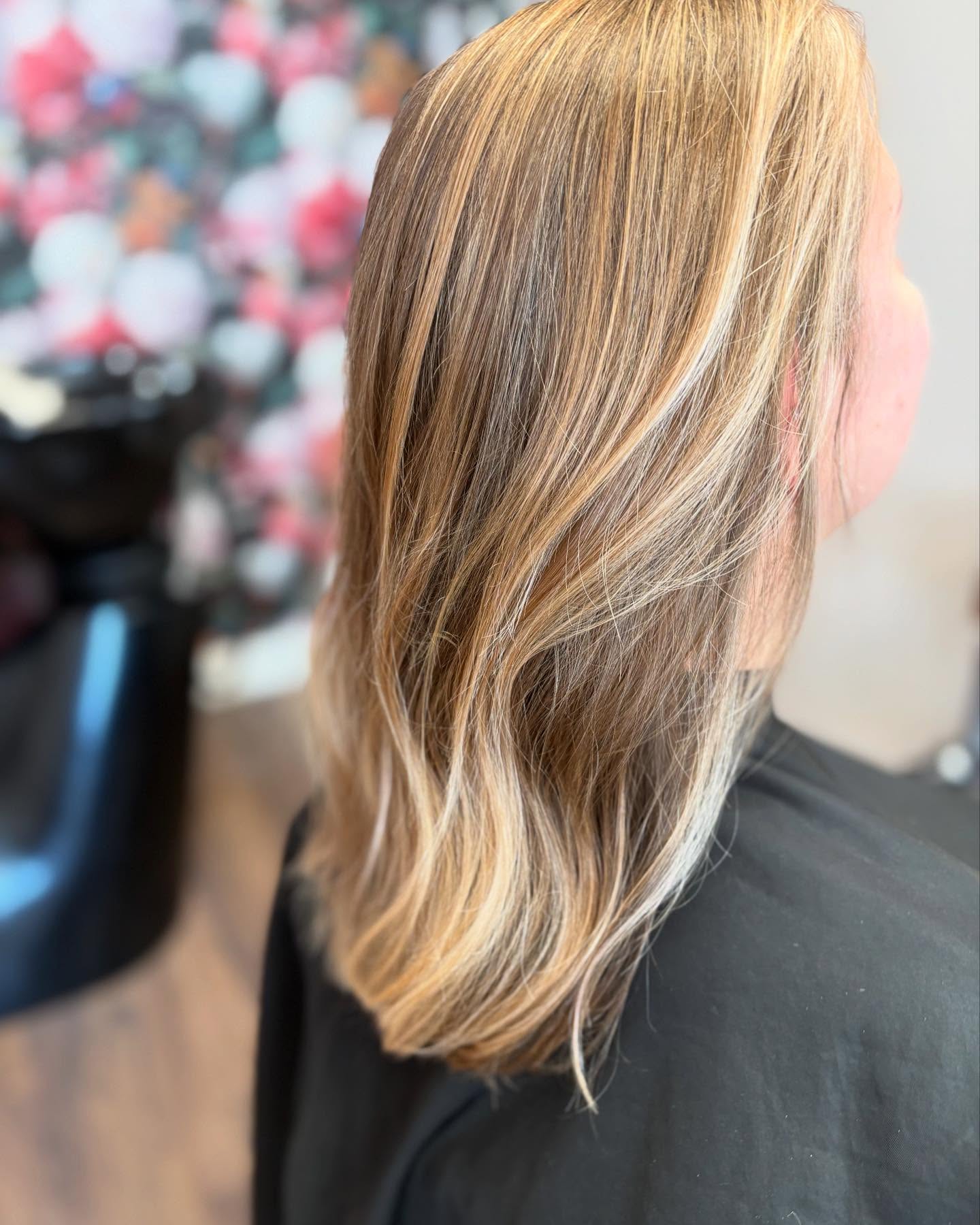 Dezelfde air touch balayage van opzij